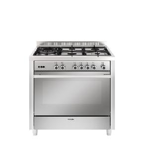 CUISINIERE GLEM 5 FEUX 90CM INOX GAZ/GAZ VENTILE