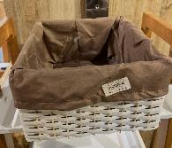  Panier rectangulaire avec doublure textile