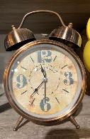  Réveil rétro bronze – double cl